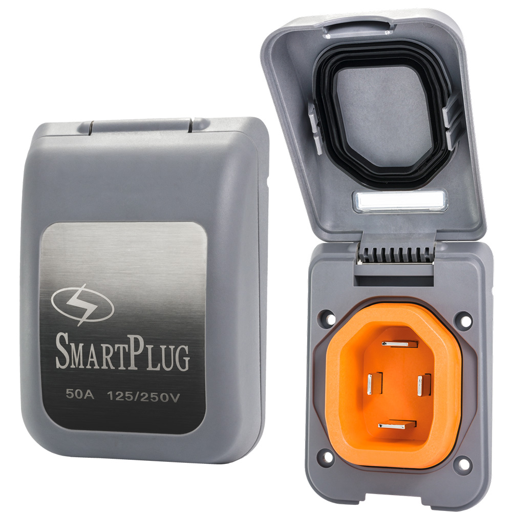SMARTPLUG 50 AMP NON METALLIC INLET GRAY