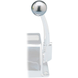 RUPP CONTROL KNOB SILVER FOR  MORSE CONTROLS (3/8-24 THREAD)