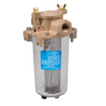 PERKO 1/2" INTAKE STRAINER W/ LIGHTWEIGHT CLEAR BODY