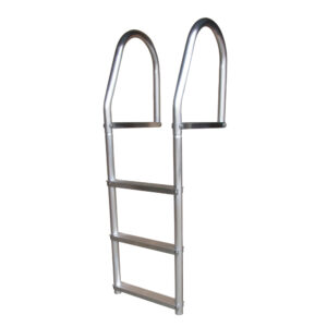 DOCK EDGE ALUMINUM 3 STEP  FIXED DOCK LADDER WELD FREE