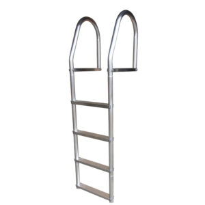 DOCK EDGE ALUMINUM 4 STEP FIXED DOCK LADDER WELD FREE