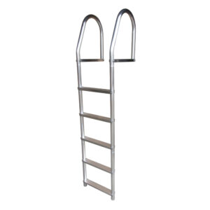 DOCK EDGE ALUMINUM 5 STEP FIXED DOCK LADDER WELD FREE