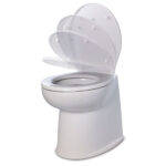 JABSCO 17" DELUXE FLUSH RAW WATER TOILET W/SOFT CLOSE LID
