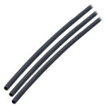 ANCOR HEAT SHRINK TUBING 1/8"  X 3" BLACK 3 PACK <18 AWG