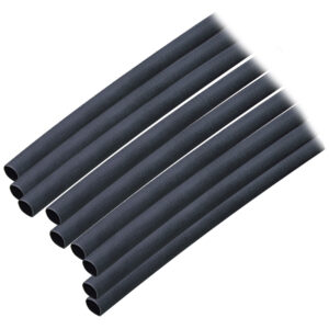 ANCOR HEAT SHRINK TUBING 3/16" X 12" BLACK 10 PACK 20-12 AWG