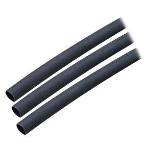ANCOR HEAT SHRINK TUBING 1/4" X 3" BLACK 3 PACK 16-10 AWG