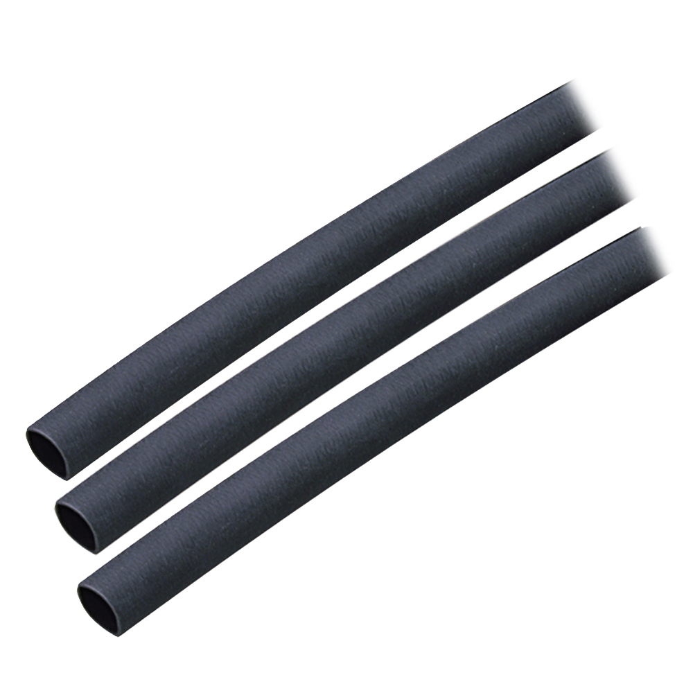 ANCOR HEAT SHRINK TUBING 1/4" X 3" BLACK 3 PACK 16-10 AWG