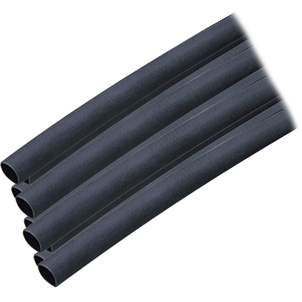 ANCOR HEAT SHRINK TUBING 1/4" X 12 BLACK 10 PACK 16-10 AWG