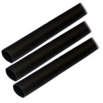 ANCOR HEAT SHRINK TUBING 1/2"  X 3" BLACK 3 PACK 8-4 AWG
