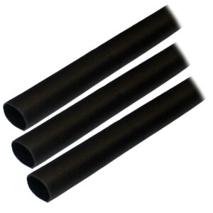 ANCOR HEAT SHRINK TUBING 1/2"  X 3" BLACK 3 PACK 8-4 AWG