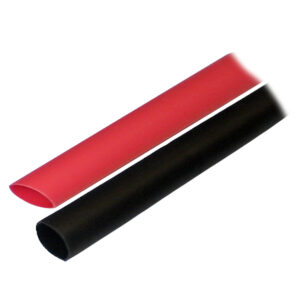 ANCOR HEAT SHRINK TUBING 1/2" X 3" RED/BLACK 8-4 AWG