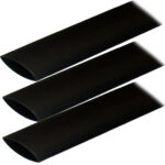 ANCOR HEAT SHRINK TUBING 1" X 12" BLACK 3 PACK 2-4/0 AWG