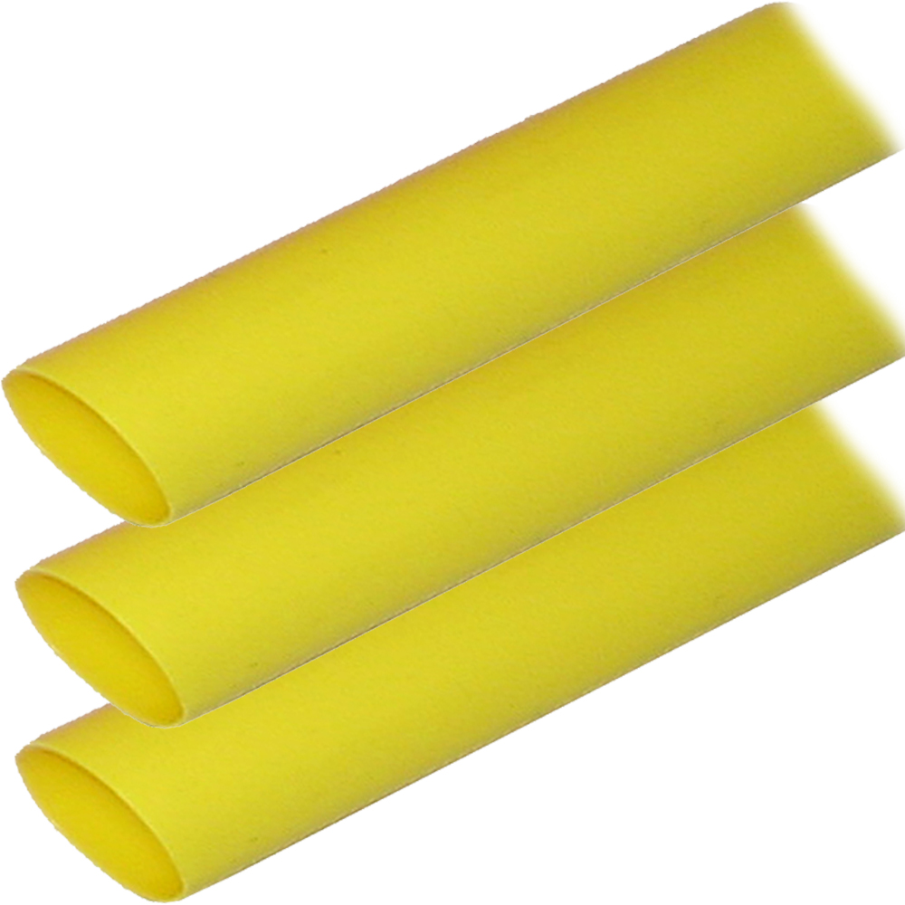 ANCOR HEAT SHRINK TUBING 1" X 6" YELLOW 3 PACK 2-4/0 AWG