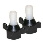 SHURFLO 1/2" BARB X 1/2" NPT-F HEX/WINGNUT STRAIGHT FITTING