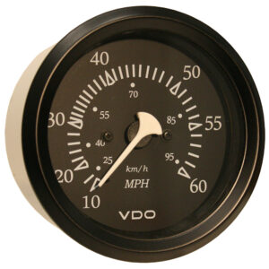 VDO COCKPIT MARINE 85MM  (3-3/8") 60 MPH SPEEDOMETER