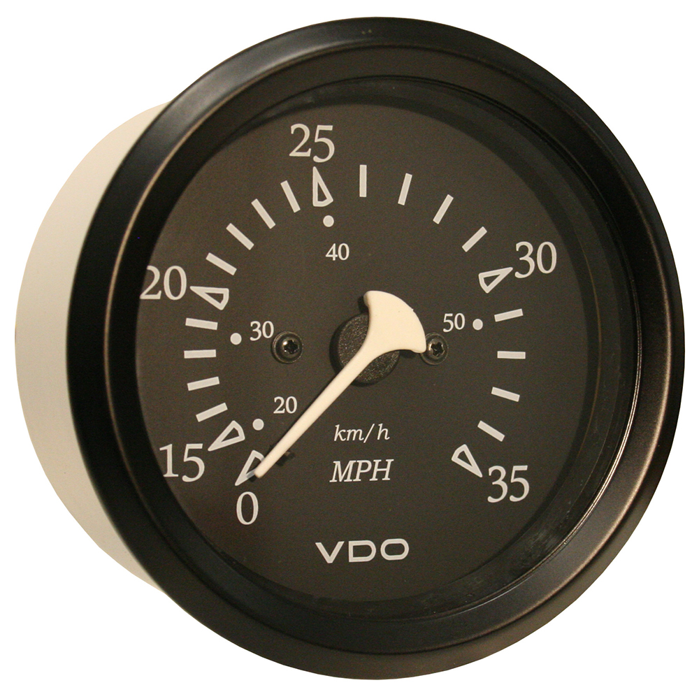 VDO COCKPIT MARINE 85MM (3-3/8") 35 MPH SPEEDOMETER