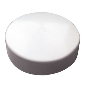 MONARCH WHITE FLAT PILING CAP 12"