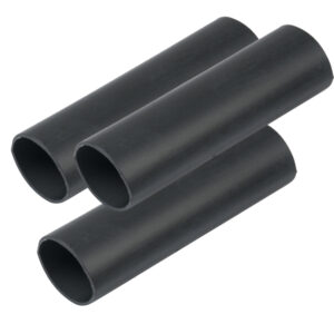 ANCOR HEAVY WALL HEAT SHRINK TUBING 3/4" X 3" BLACK 3 PK