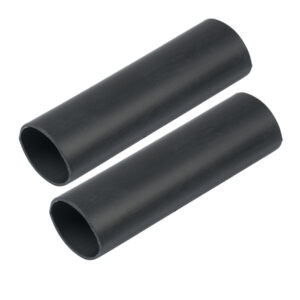 ANCOR HEAVY WALL HEAT SHRINK TUBING 1" X 12" BLACK 2 PK