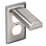 MARINCO STAINLESS STEEL COVER FOR DUPLEX RECEPTACLE W/LID