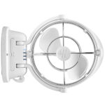 CAFRAMO SIROCCO II 12-24V 3-SPEED 7" GIMBAL FAN WHITE