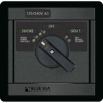 BLUE SEA 1480 ROTARY SWITCH 2 POSITIONS + OFF 65A 4 POLE