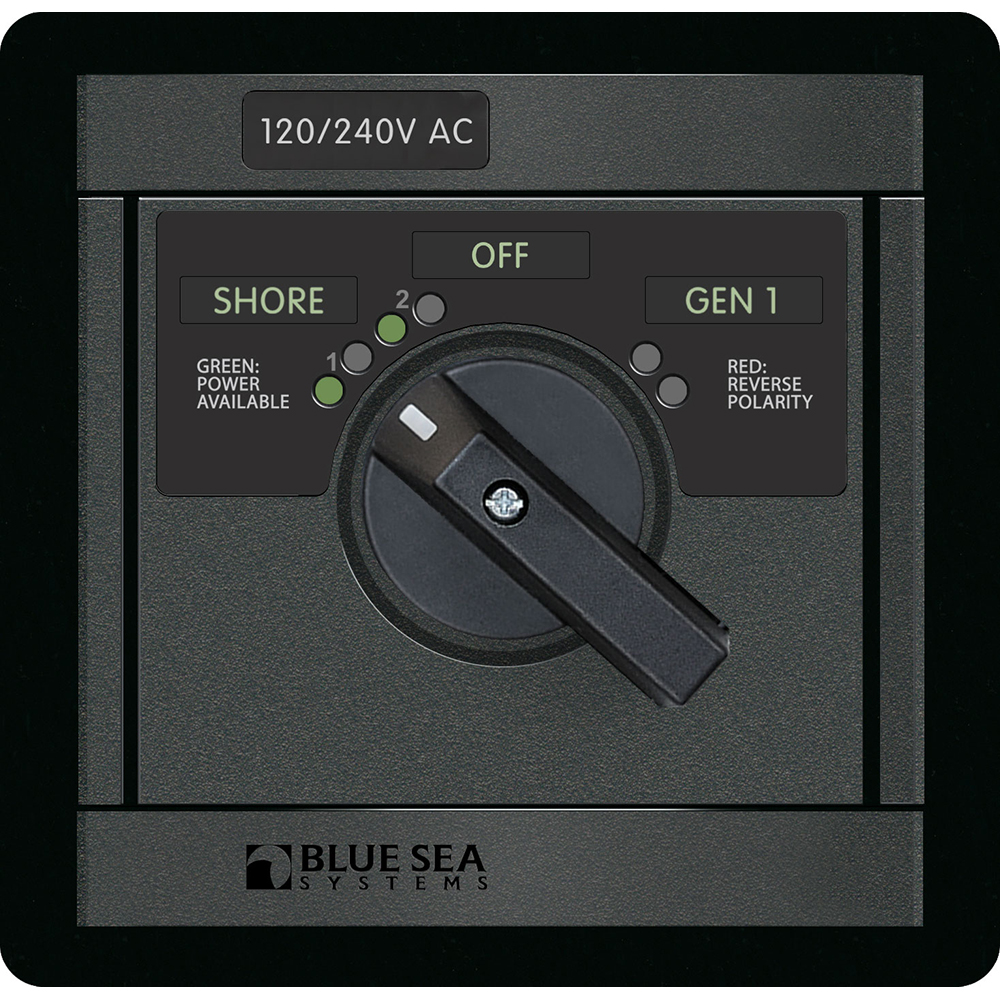 BLUE SEA 1480 ROTARY SWITCH 2 POSITIONS + OFF 65A 4 POLE