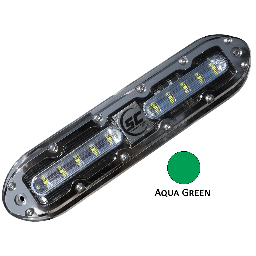 SHADOW-CASTER AQUA GREEN 10 LED UNDERWATER LIGHT W/20 FT
