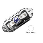 SHADOW-CASTER GREAT WHITE 4 LED UNDERWATER LIGHT W/20 FT