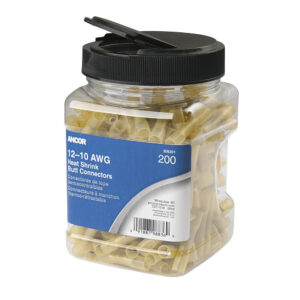 ANCOR 12-10 AWG HEAT SHRINK BUTT CONNECTORS 200 PACK JAR