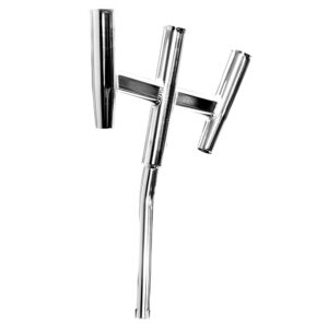 TIGRESS TRIPLE ALUMINUM KITE ROD HOLDER BENT BUTT BRUSHED