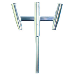 TIGRESS TRIPLE ALUMINUM KITE ROD HOLDER STRAIGHT BUTT