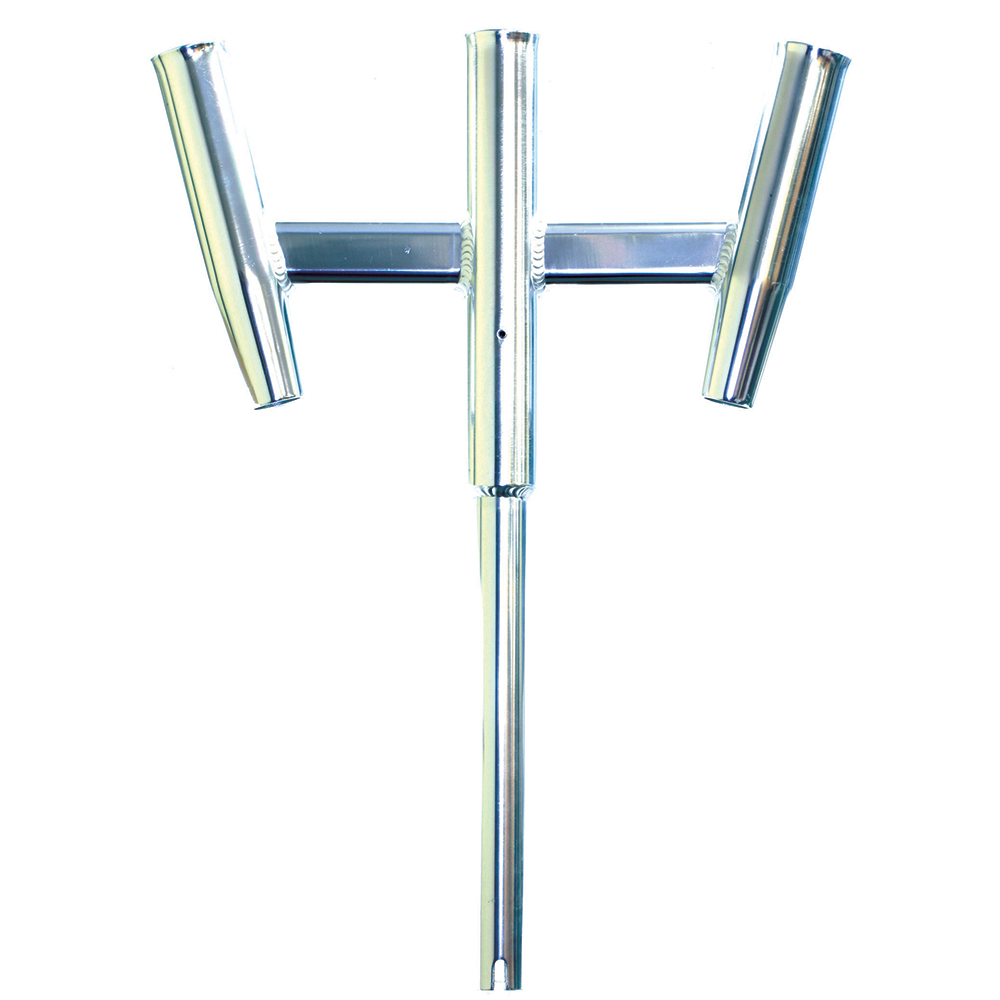TIGRESS TRIPLE ALUMINUM KITE ROD HOLDER STRAIGHT BUTT