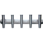 TIGRESS FIVE ROD ALUMINUM TRANSOM MOUNT ROD HOLDER