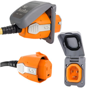 SMARTPLUG 30AMP CONNECTOR &  NON METALLIC INLET GRAY