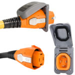 SMARTPLUG 50 AMP CONNECTOR  & NON METALLIC INLET GRAY