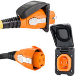 SMARTPLUG 50 AMP CONNECTOR &  NON METALLIC INLET BLACK