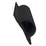 DOCK EDGE STANDARD "D" PVC PROFILE 16' ROLL BLACK