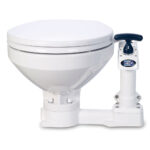 JABSCO MANUAL MARINE TOILET REGULAR BOWL W/SOFT CLOSE LID