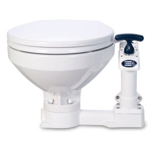 JABSCO MANUAL MARINE TOILET REGULAR BOWL W/SOFT CLOSE LID