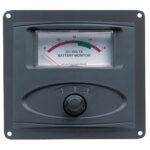 BEP 3 INPUT PANEL MOUNTED 12V ANALOG BATTERY CONDITION METER