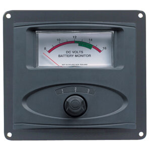 BEP 3 INPUT PANEL MOUNTED 12V ANALOG BATTERY CONDITION METER