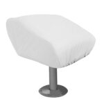 TAYLOR MADE FOLDING PEDESTAL VINYL BOAT SEAT COVER - WHITE