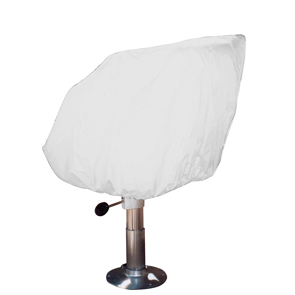 TAYLOR MADE HELM/BUCKET/FIXED BACK VINYL SEAT COVER - WHITE