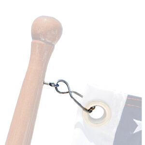 TAYLOR MADE SKIPPER FLAG CLIPS W/SS SCREW EYES (4PK)