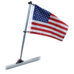TAYLOR MADE PONTOON 30" FLAG POLE MOUNT & 16X24 US FLAG