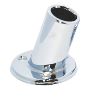 TAYLOR MADE 1" SLANTED CHROME PLATED FLAG POLE SOCKET