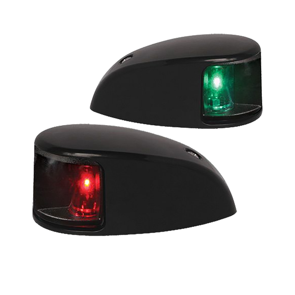 HELLA NAVILED PORT & STARBOARD LAMP KIT BLACK CLEAR LENS