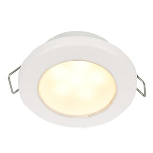 HELLA EUROLED 75 3" ROUND 12V WARM WHITE SPRING MOUNT WHITE