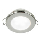 HELLA EUROLED 75 3" ROUND 12V WHITE SPRING MOUNT POLISHED